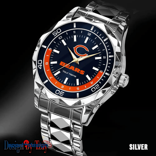 Chicago Bears Business Watch For Men Automatic Mechanical Stainless Steel Band 2025