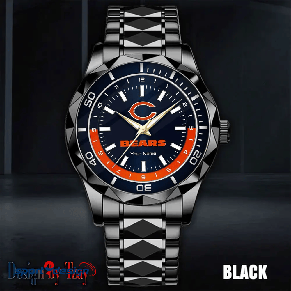 Chicago Bears Business Watch For Men Automatic Mechanical Stainless Steel Band 2025