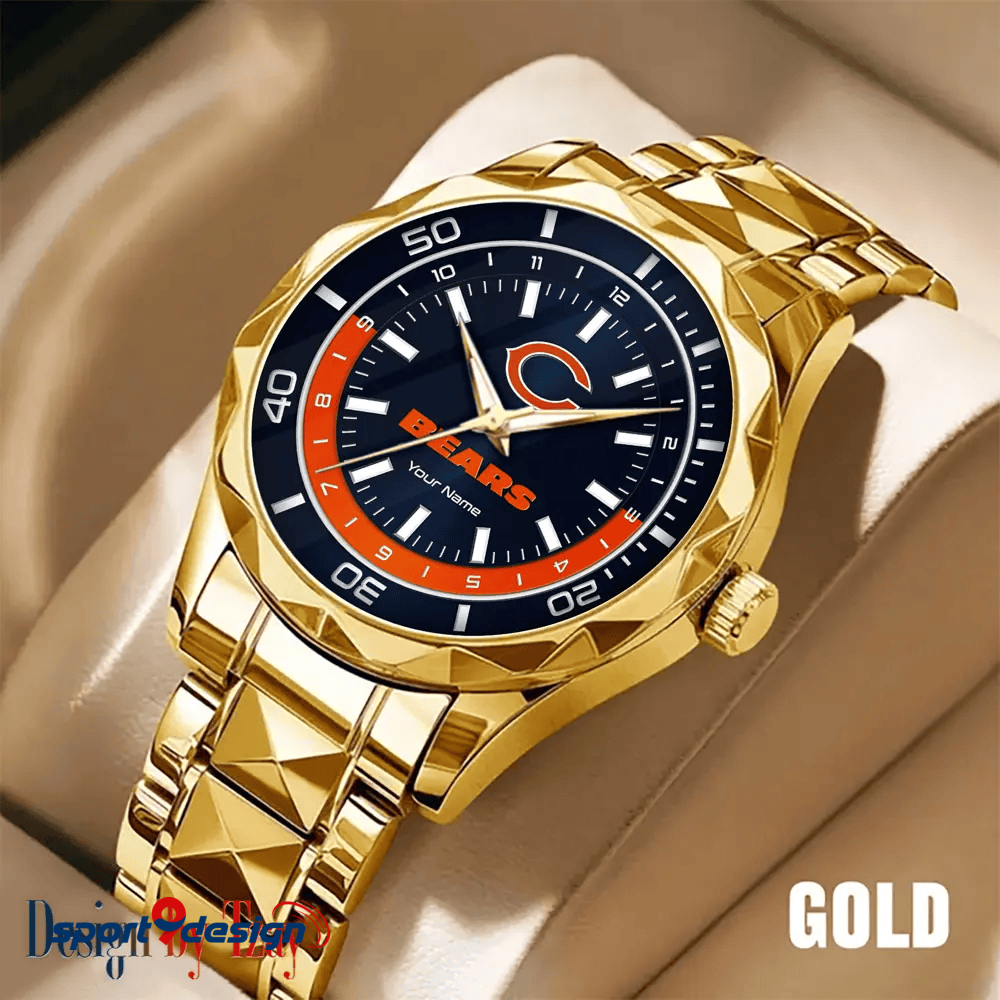 Chicago Bears Business Watch For Men Automatic Mechanical Stainless Steel Band 2025