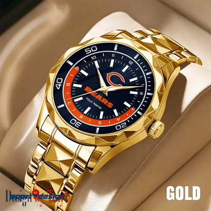 Chicago Bears Business Watch For Men Automatic Mechanical Stainless Steel Band 2025