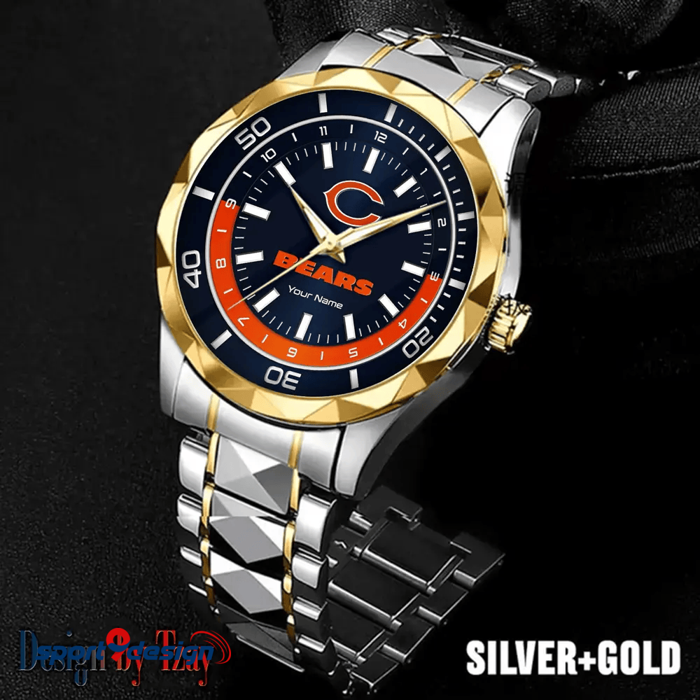 Chicago Bears Business Watch For Men Automatic Mechanical Stainless Steel Band 2025