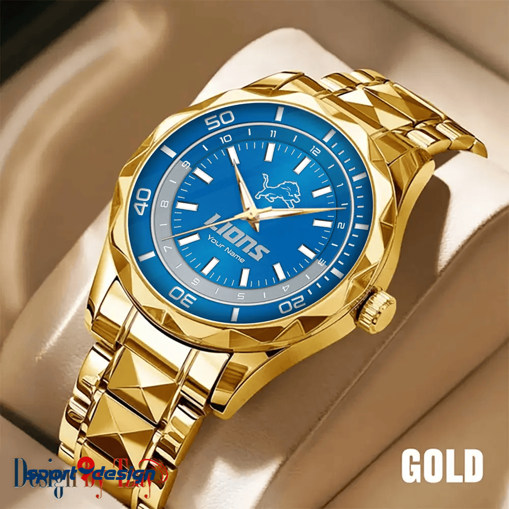 Detroit Lions Business Watch For Men Automatic Mechanical Stainless Steel Band 2025