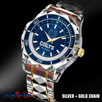 Indianapolis Colts Business Watch For Men Automatic Mechanical Stainless Steel Band 2025
