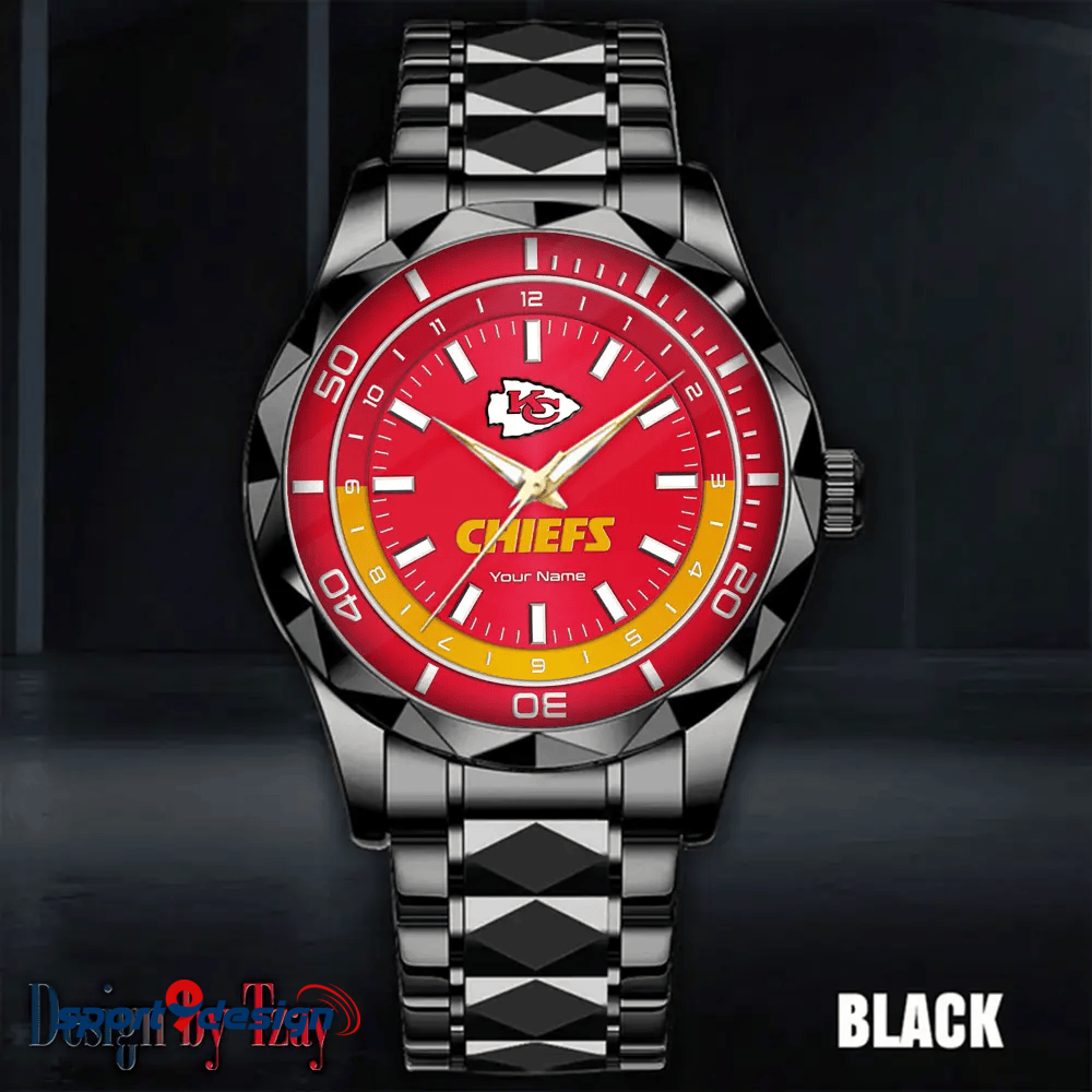 Kansas City Chiefs Business Watch For Men Automatic Mechanical Stainless Steel Band 2025