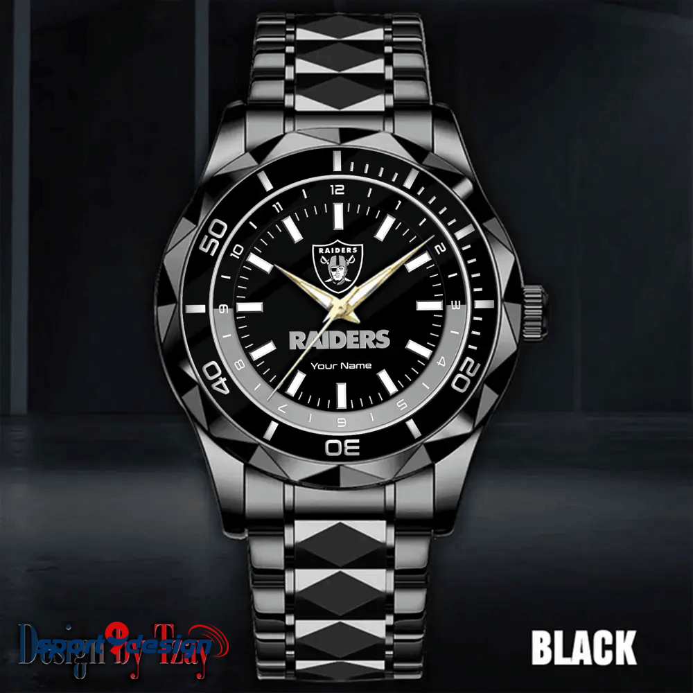 Las Vegas Raiders Business Watch For Men Automatic Mechanical Stainless Steel Band 2025