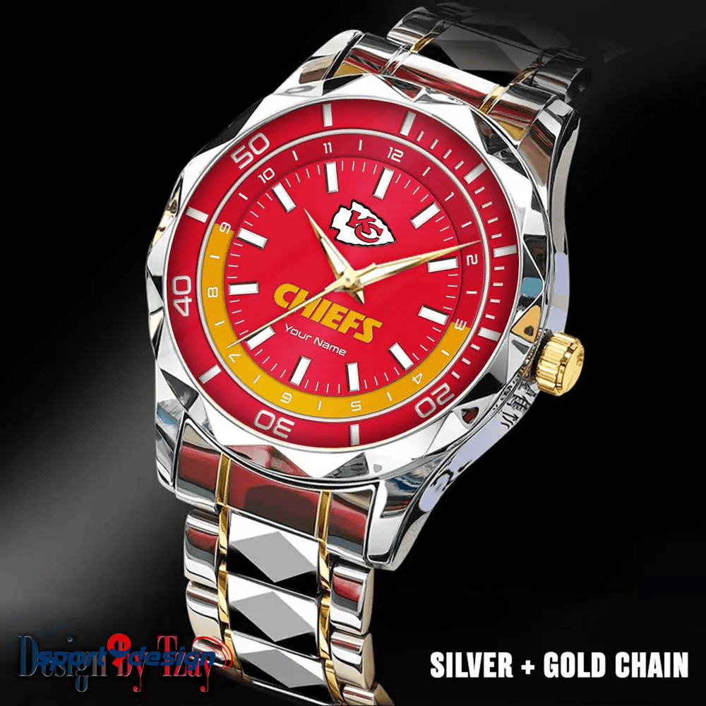 Kansas City Chiefs Business Watch For Men Automatic Mechanical Stainless Steel Band 2025
