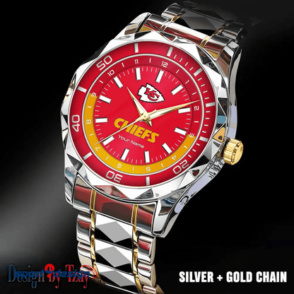 Kansas City Chiefs Business Watch For Men Automatic Mechanical Stainless Steel Band 2025