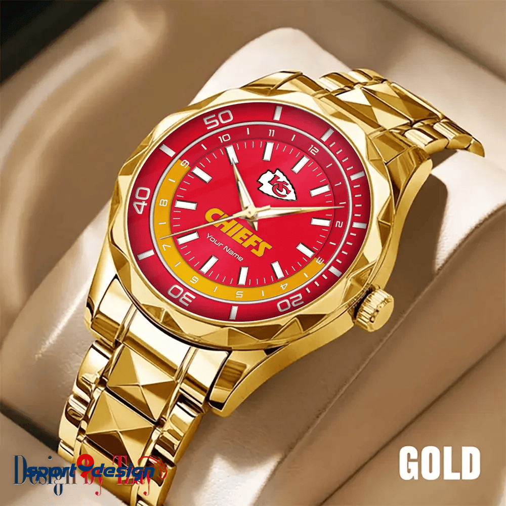 Kansas City Chiefs Business Watch For Men Automatic Mechanical Stainless Steel Band 2025