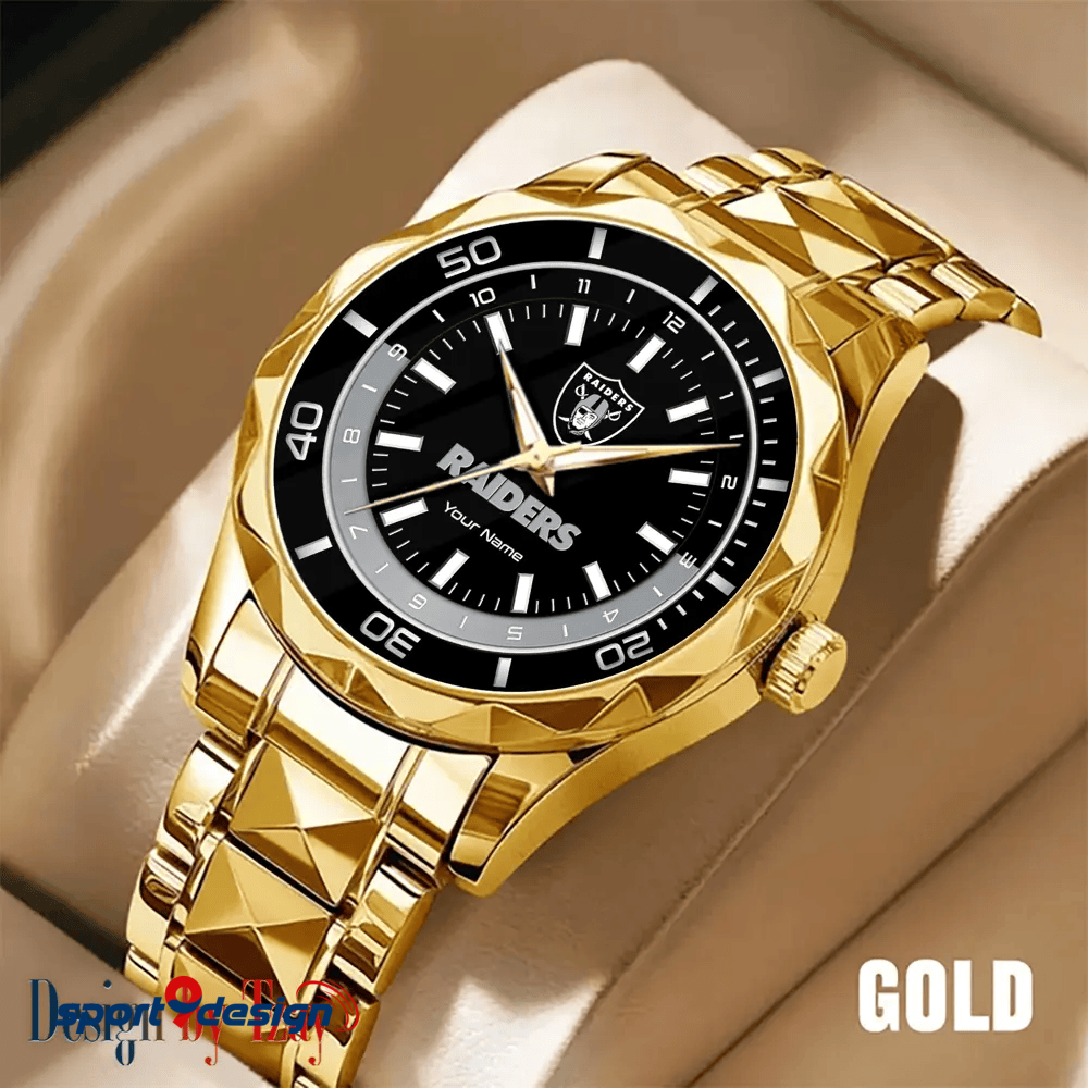 Las Vegas Raiders Business Watch For Men Automatic Mechanical Stainless Steel Band 2025
