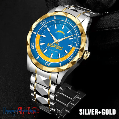 Los Angeles Chargers Business Watch For Men Automatic Mechanical Stainless Steel Band 2025