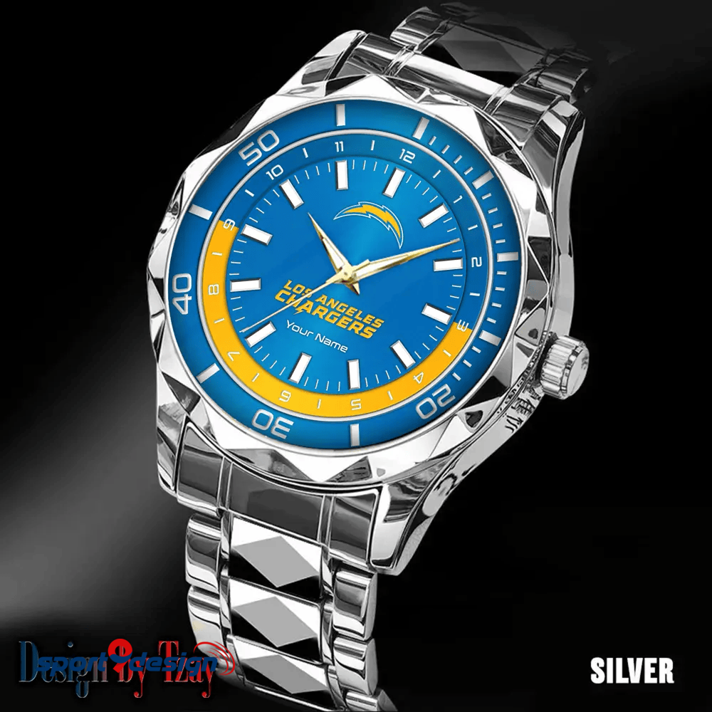 Los Angeles Chargers Business Watch For Men Automatic Mechanical Stainless Steel Band 2025