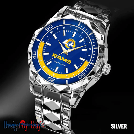 Los Angeles Rams Business Watch For Men Automatic Mechanical Stainless Steel Band 2025