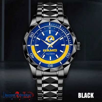 Los Angeles Rams Business Watch For Men Automatic Mechanical Stainless Steel Band 2025