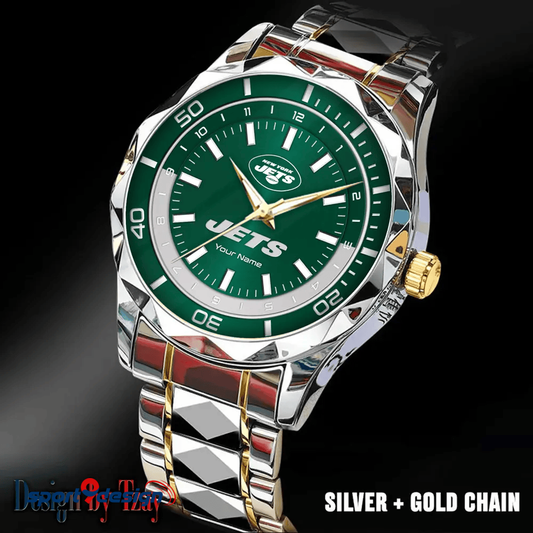 New York Jets Business Watch For Men Automatic Mechanical Stainless Steel Band 2025
