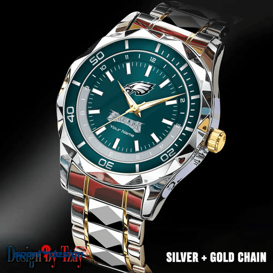 Philadelphia Eagles Business Watch For Men Automatic Mechanical Stainless Steel Band 2025