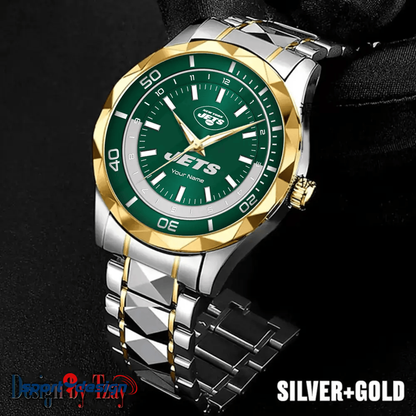 New York Jets Business Watch For Men Automatic Mechanical Stainless Steel Band 2025