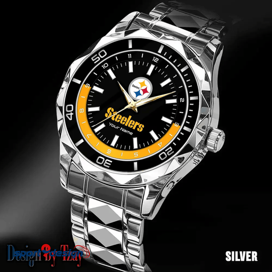 Pittsburgh Steelers Business Watch For Men Automatic Mechanical Stainless Steel Band 2025