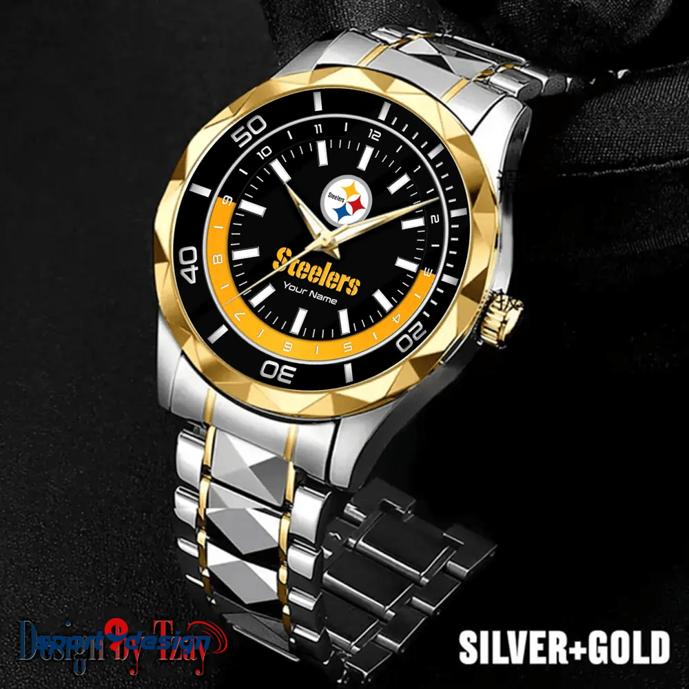 Pittsburgh Steelers Business Watch For Men Automatic Mechanical Stainless Steel Band 2025