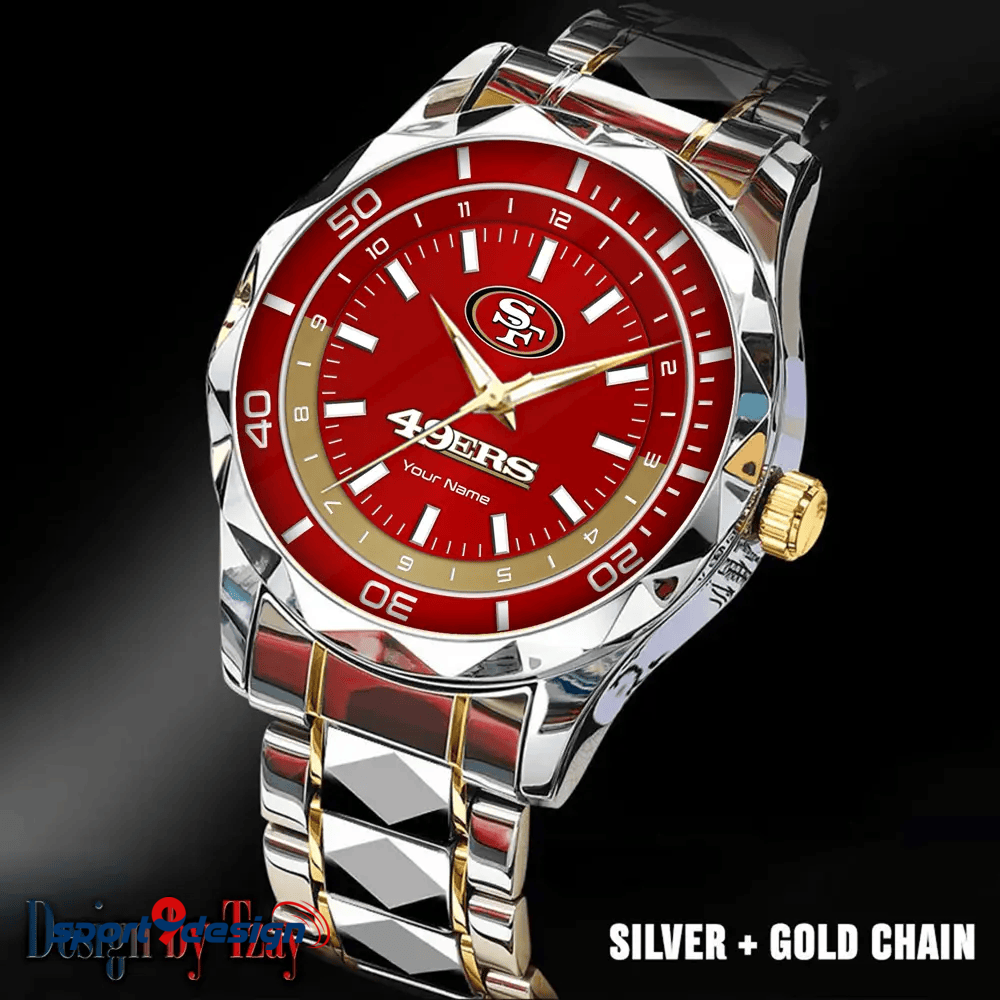 San Francisco 49ers Business Watch For Men Automatic Mechanical Stainless Steel Band 2025