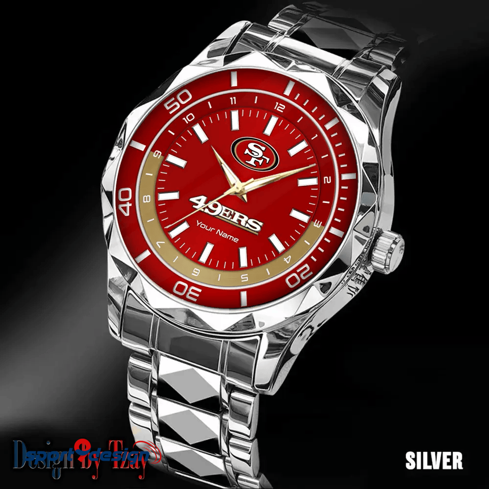 San Francisco 49ers Business Watch For Men Automatic Mechanical Stainless Steel Band 2025