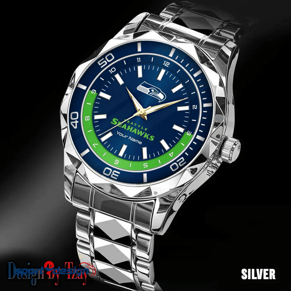 Seattle Seahawks Business Watch For Men Automatic Mechanical Stainless Steel Band 2025