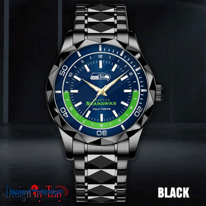 Seattle Seahawks Business Watch For Men Automatic Mechanical Stainless Steel Band 2025