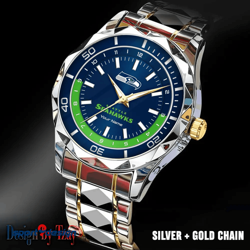 Seattle Seahawks Business Watch For Men Automatic Mechanical Stainless Steel Band 2025