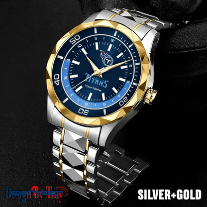 Tennessee Titans Business Watch For Men Automatic Mechanical Stainless Steel Band 2025