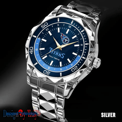 Tennessee Titans Business Watch For Men Automatic Mechanical Stainless Steel Band 2025