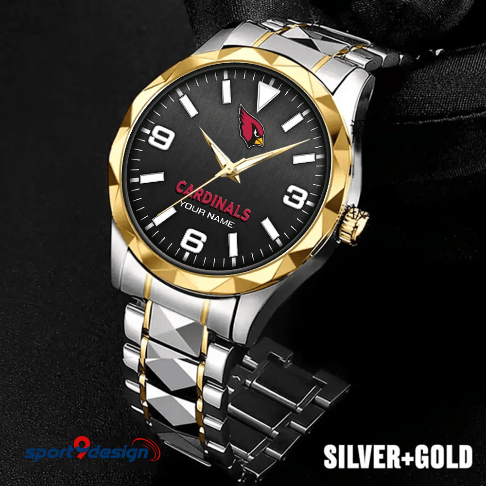 Arizona Cardinals Business Watch For Men Automatic Mechanical Stainless Steel Band 2025