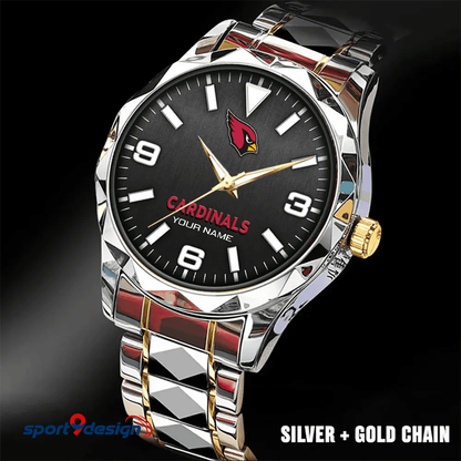 Arizona Cardinals Business Watch For Men Automatic Mechanical Stainless Steel Band 2025