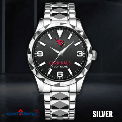 Arizona Cardinals Business Watch For Men Automatic Mechanical Stainless Steel Band 2025