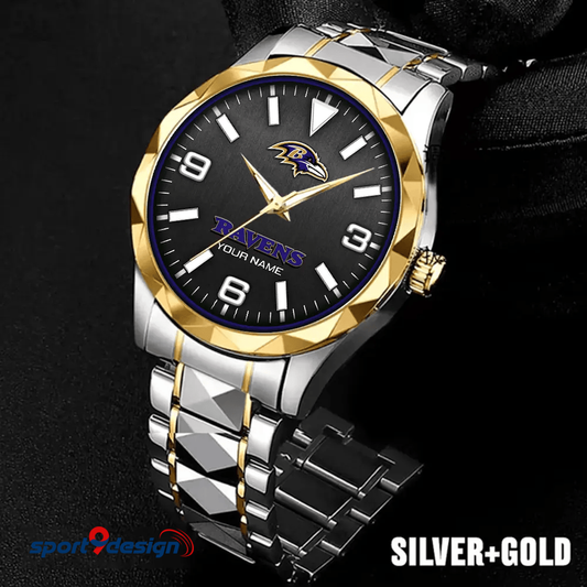 Baltimore Ravens Business Watch For Men Automatic Mechanical Stainless Steel Band 2025