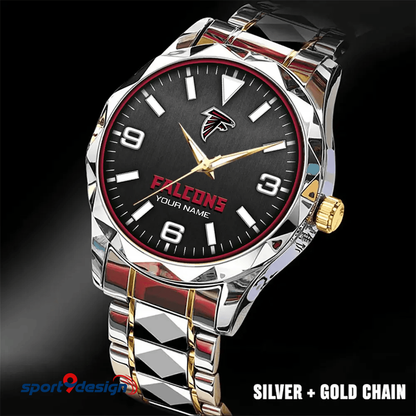 Atlanta Falcons Business Watch For Men Automatic Mechanical Stainless Steel Band 2025