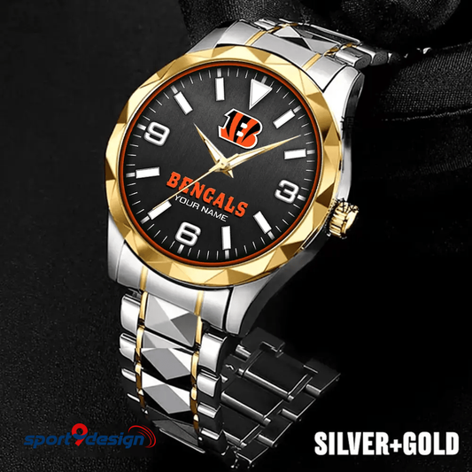 Cincinnati Bengals Business Watch For Men Automatic Mechanical Stainless Steel Band 2025