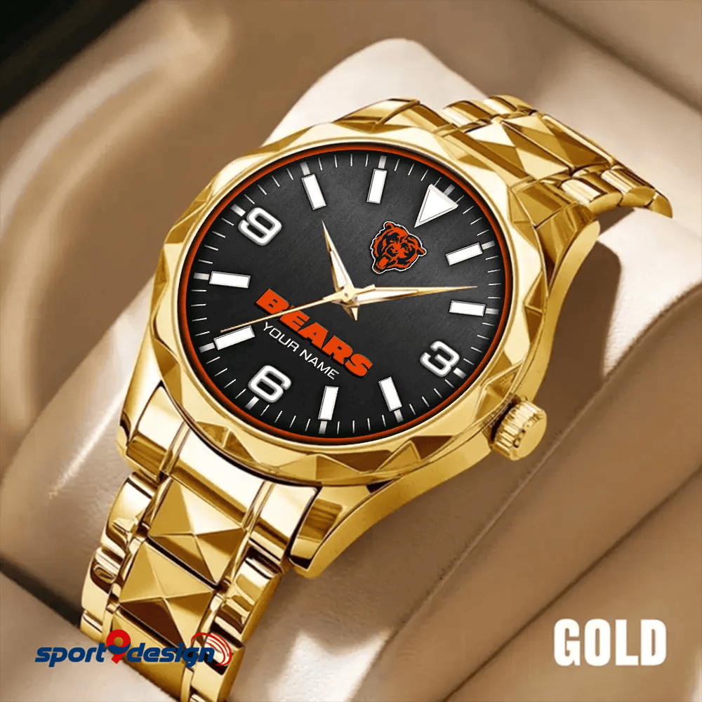 Chicago Bears Business Watch For Men Automatic Mechanical Stainless Steel Band 2025