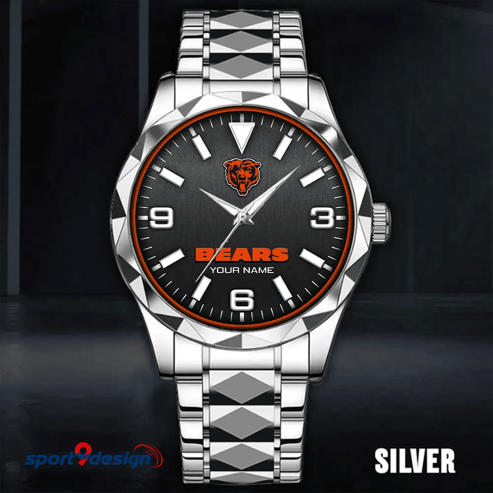 Chicago Bears Business Watch For Men Automatic Mechanical Stainless Steel Band 2025