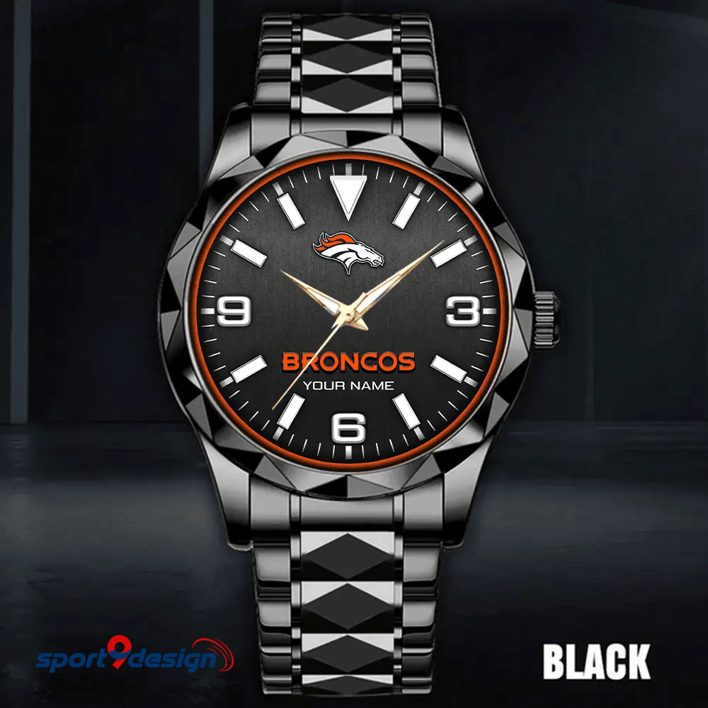 Denver Broncos Business Watch For Men Automatic Mechanical Stainless Steel Band 2025