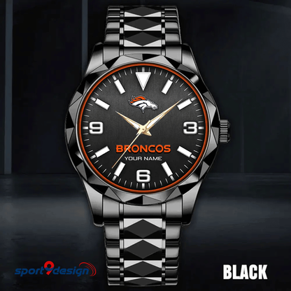 Denver Broncos Business Watch For Men Automatic Mechanical Stainless Steel Band 2025