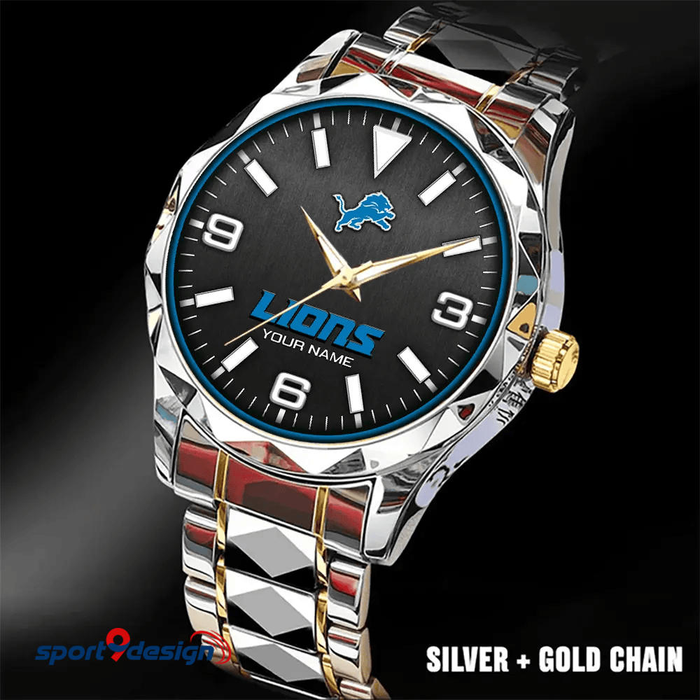Detroit Lions Business Watch For Men Automatic Mechanical Stainless Steel Band 2025