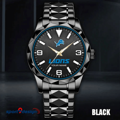 Detroit Lions Business Watch For Men Automatic Mechanical Stainless Steel Band 2025