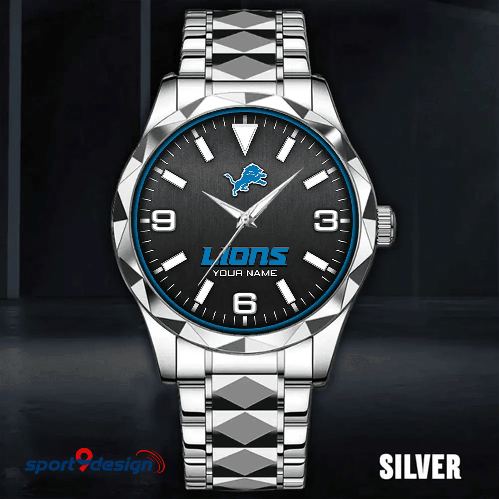 Detroit Lions Business Watch For Men Automatic Mechanical Stainless Steel Band 2025