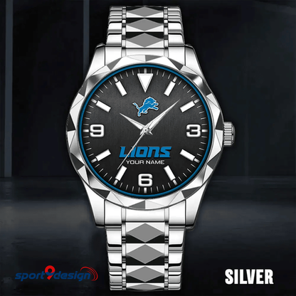 Detroit Lions Business Watch For Men Automatic Mechanical Stainless Steel Band 2025