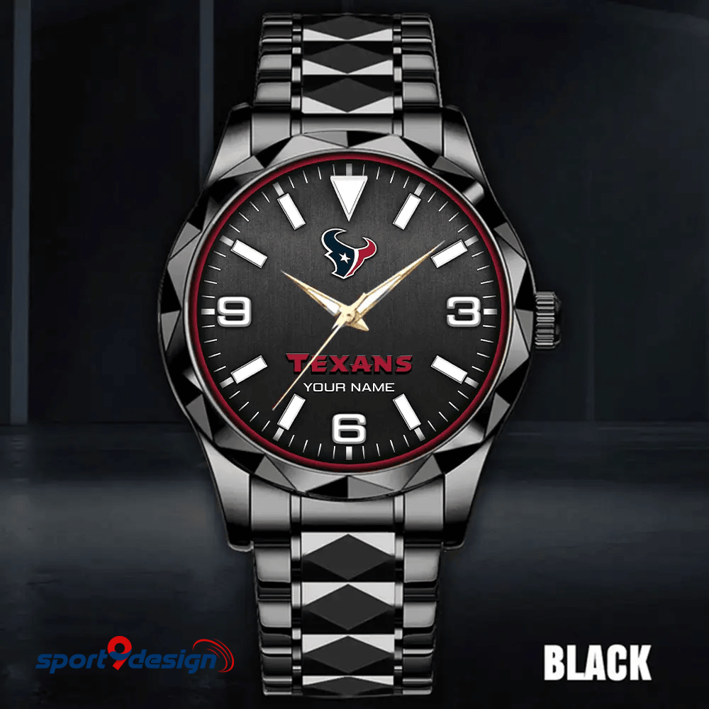 Houston Texans Business Watch For Men Automatic Mechanical Stainless Steel Band 2025