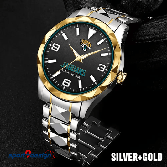 Jacksonville Jaguars Business Watch For Men Automatic Mechanical Stainless Steel Band 2025