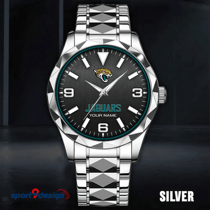 Jacksonville Jaguars Business Watch For Men Automatic Mechanical Stainless Steel Band 2025