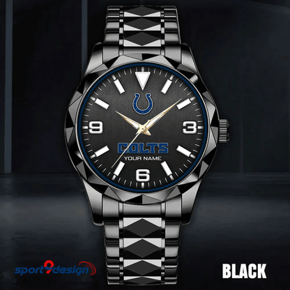 Indianapolis Colts Business Watch For Men Automatic Mechanical Stainless Steel Band 2025