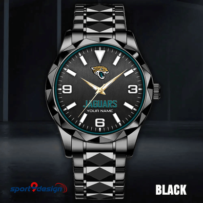 Jacksonville Jaguars Business Watch For Men Automatic Mechanical Stainless Steel Band 2025