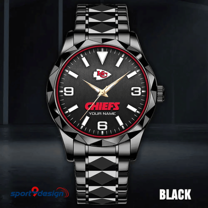 Kansas City Chiefs Business Watch For Men Automatic Mechanical Stainless Steel Band 2025