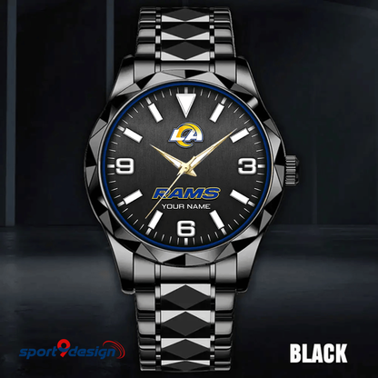Los Angeles Rams Business Watch For Men Automatic Mechanical Stainless Steel Band 2025